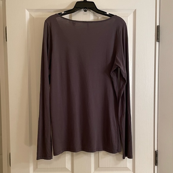 NWT MAISON SCOTCH Gray Long Sleeved Tee with Buttons - Picture 9 of 13